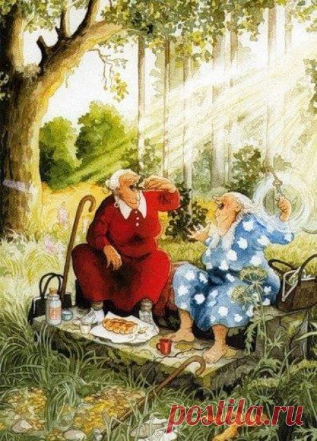 Inge Look и её неунывающие старушки / Удивительное искусство