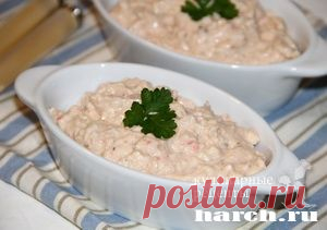 Сырный паштет с крабовыми палочками