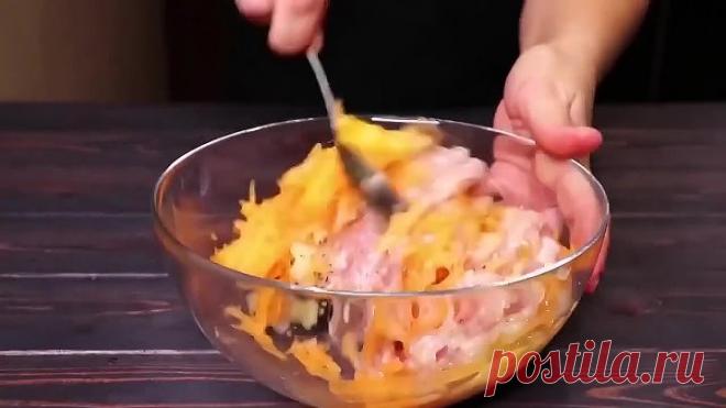 Беру Фарш, луковицу и тыкву и готовлю вкусный Ужин!