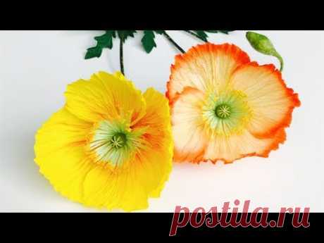 ABC TV | How To Make Poppy Paper Flower From Crepe Paper - Craft Tutorial
