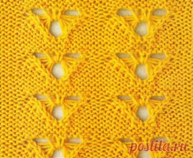 www.SHPULYA.com - Ажурный узор спицами 70
