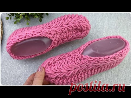 👌 СЛЕДКИ ИЗ ОСТАТКОВ ПРЯЖИ!!! 💥Полосатые следки спицами!!! Подробный МК.