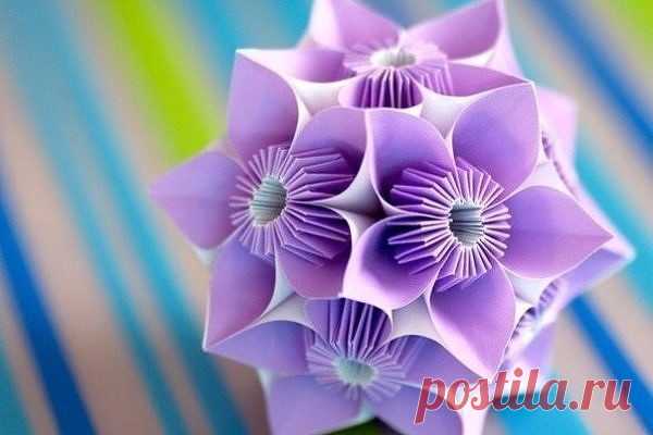 Кусудамы – нарядные шары из бумаги