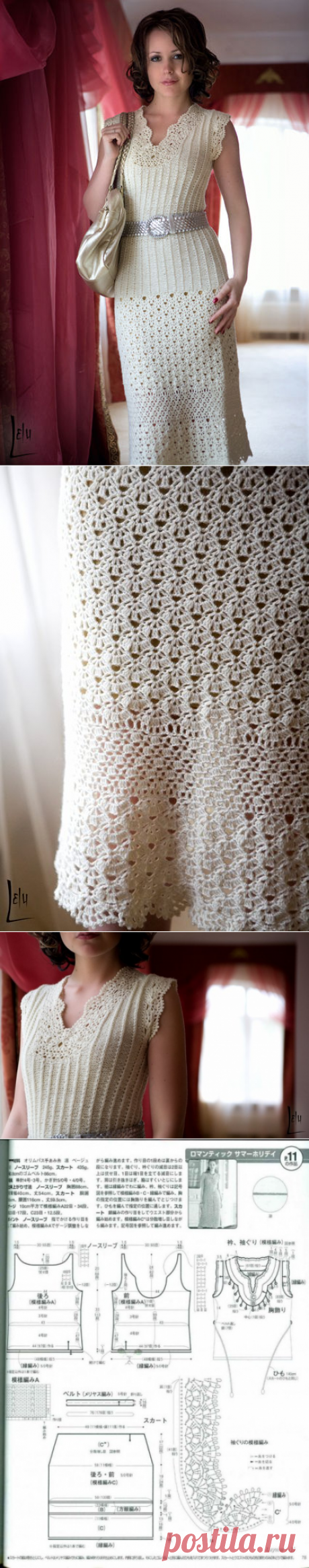 Красивое платье крючком — Мир вязания и рукоделия