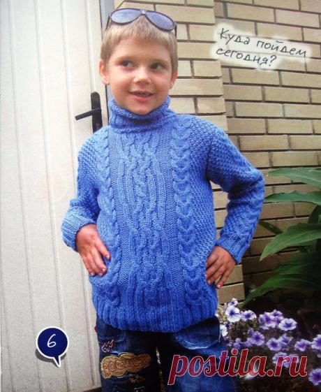 Пуловер. Спицы.