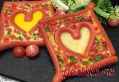 Cœur saucisse l'amour pour les quiches
