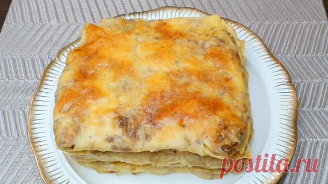 Свекровь научила! Кто пробуют просят рецепт! Узбекская мясная лепешка!