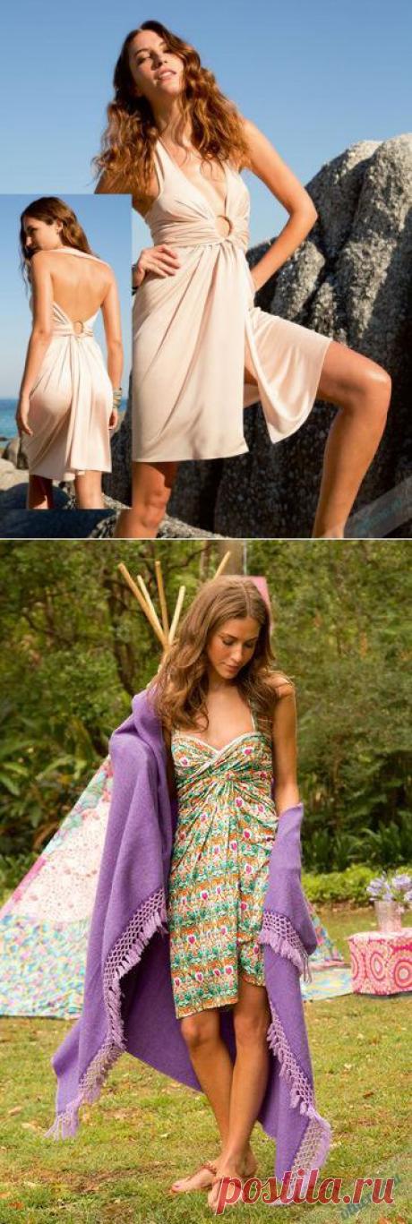 Платье-трансформер 3 в 1 без шитья из журнала Бурда №7 2013 | Отлично! Школа моды, декора и актуального рукоделия