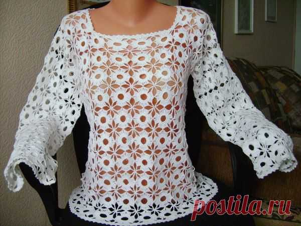 Ажурная кофточка