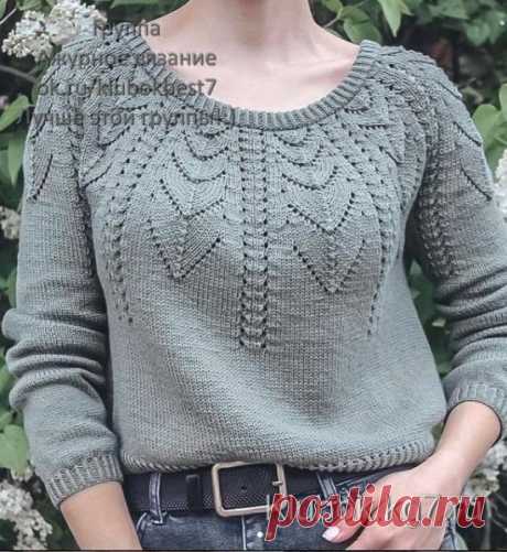 Схема кокетки спицами | Клубок