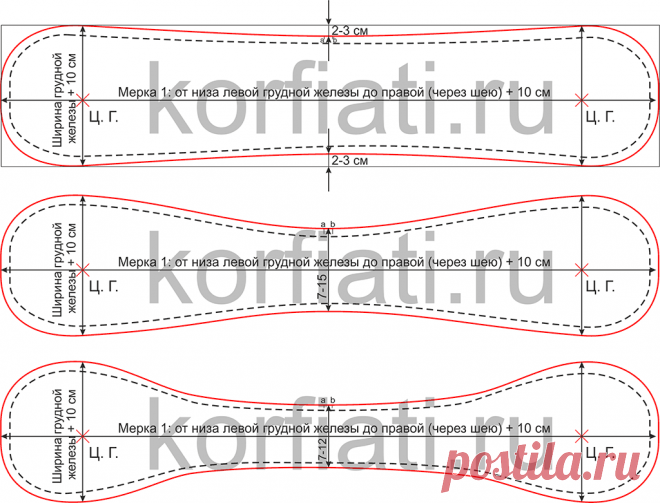 Просто сшить — удобно носить! Шьем удобное ta-ta-towel для большого бюста