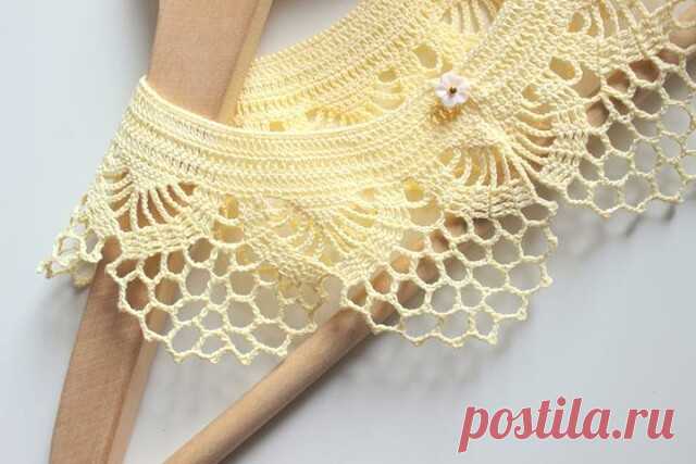 Воротничок крючком. | OK.RU