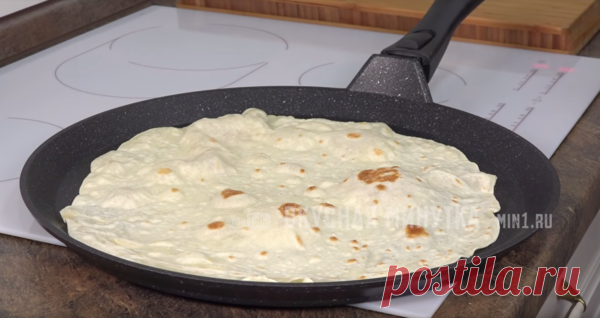 В магазине больше не покупаю. Как просто и вкусно приготовить тонкий домашний лаваш | Вкусная минутка | Яндекс Дзен