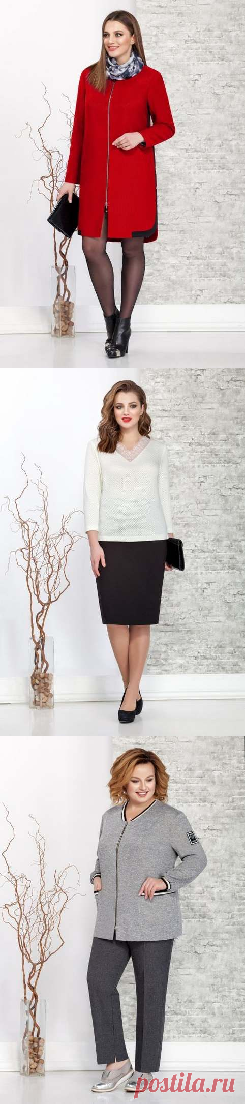 Коллекция одежды для полных девушек и женщин белорусского бренда Ivelta Plus весна 2019 (50 фото)