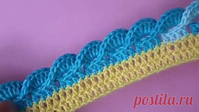 Вязание крючком- Объемная кайма