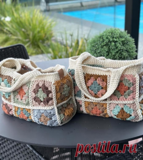 Сумка крючком из бабушкиного квадрата! 👜Какая нежность 😍 #вязание  • #сумка  просто лю яндекс дзен статьи читать