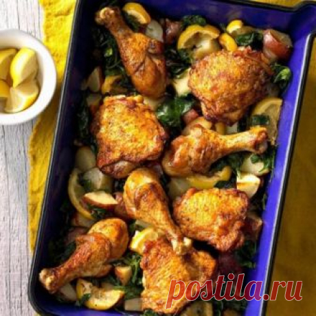 👌 Божественная запечённая курочка с картошкой и лимоном - это восторг, рецепты с фото Это простое на первый взгляд блюдо – что-то невероятное. Курица, приготовленная по этому рецепту, имеет насыщенный, богатый вкус – пальчики оближешь. А картошечка, пропитанная соко...
