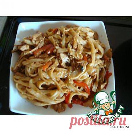 Лапша "Удон" с курицей - кулинарный рецепт