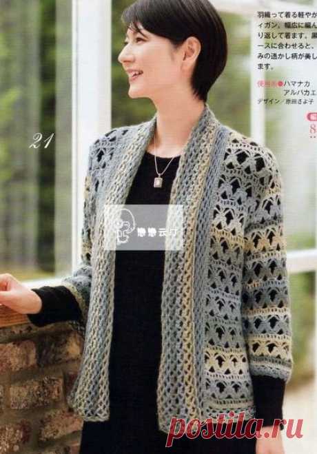 CROCHET JACKET. CROCHET JACKET. FREE DIAGRAM.