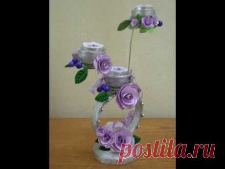Best Out Of Waste Paper  Decorative Candle Stand