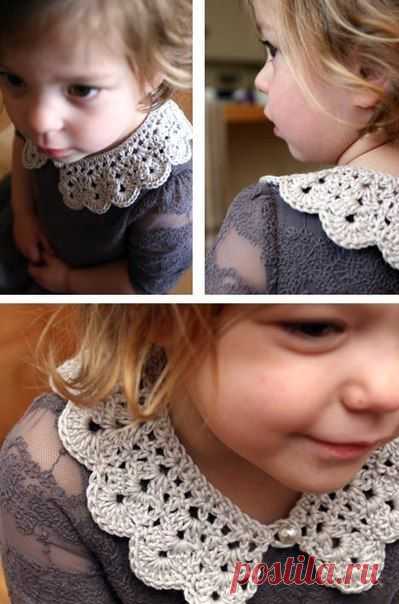 Вязаный воротничок / Вязание как искусство!