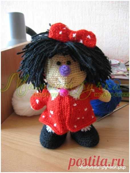 "Барбарик Боня". Вязаная крючком игрушка (doll crocheted)| Мамины-ручки.рф