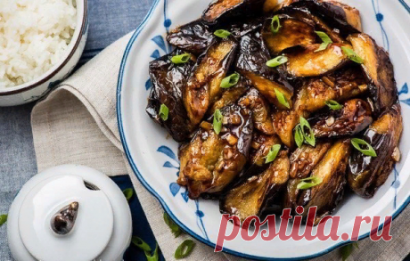 Очаровательная китайская закуска «Баклажаны с чесноком» | Азиатская, и не только, кухня | Яндекс Дзен