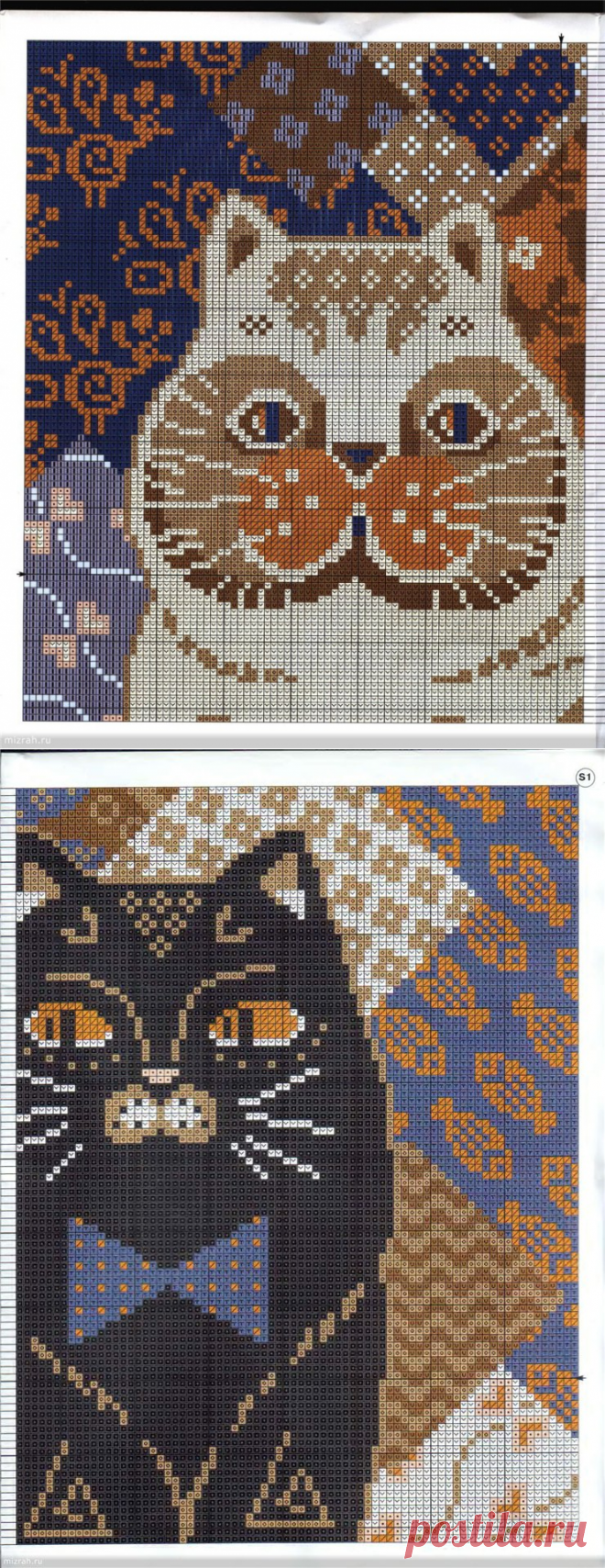 3 вышитые подушки и сумка. Схемы