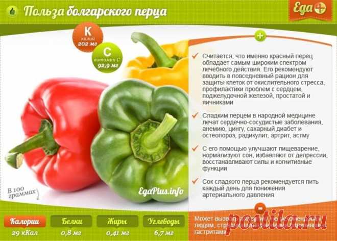 Польза болгарского перца