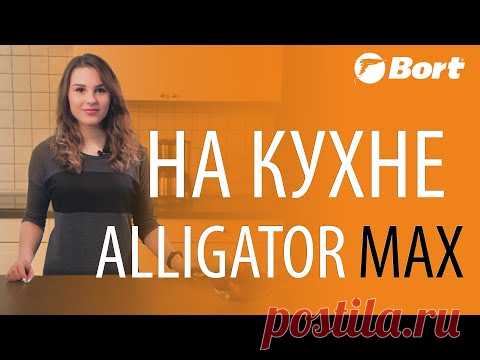 Измельчитель пищевых отходов - Bort Alligator Max на кухне.