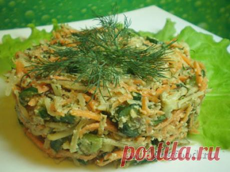 Сыроедческий рецепт салата из топинамбура с маринованными огурчиками