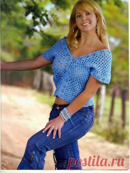 Топ крючком.