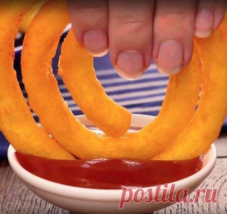 Хрустящие картофельные спиральки. Так вкусно похрустеть с соусом!