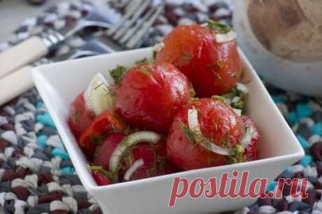 Закуска из помидор (быстрая и вкусная заготовка)