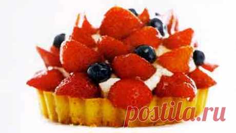 Мини пирог с ягодами и взбитыми сливками рецепт приготовления