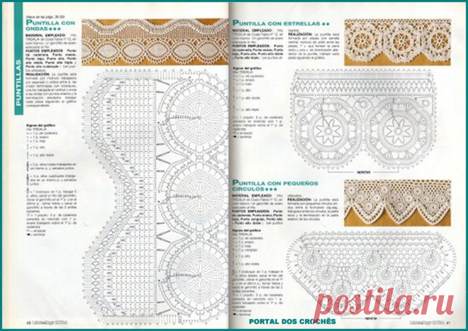 Винтажная кайма и прошва, по схемам свяжем сами. | pro100stil | Яндекс Дзен