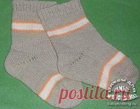 Мастер — класс по вязанию носочков «КАК В МАГАЗИНЕ» | Вяжем для самых маленьких!