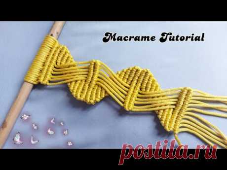 DIY Macrame Tutorial - Basic Macrame Knot Beginner Tutorial - Tutorial Macrame - YouTube