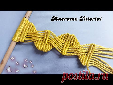 DIY Macrame Tutorial - Basic Macrame Knot Beginner Tutorial - Tutorial Macrame - YouTube