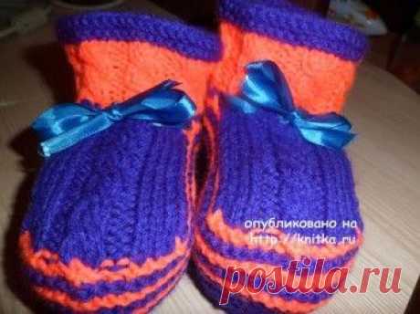 Вязание пинеток спицами. Более 23 схем вязания пинеток на Knitka.ru - вязание спицами. - № 4. knitka.ru - схемы для вязания спицами