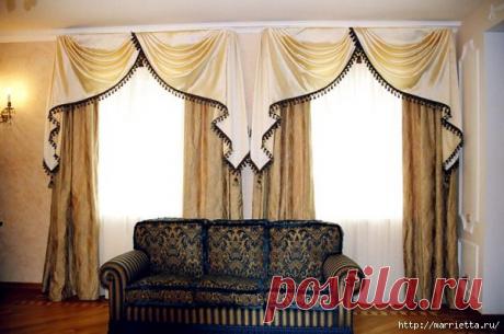 Шторы, дизайн штор, выкройки штор.