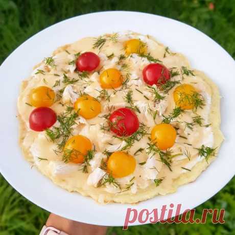 ​Кабачковая пицца на сковороде
