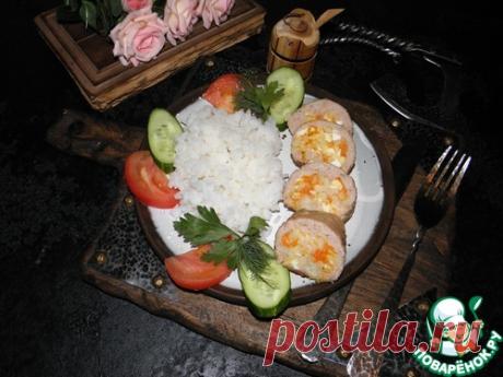 Рулеты из куриного фарша с начинкой - кулинарный рецепт