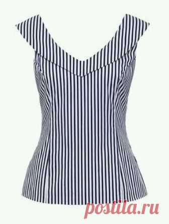 Blusa gola moldura - DIY - molde, corte e costura - Marlene Mukai