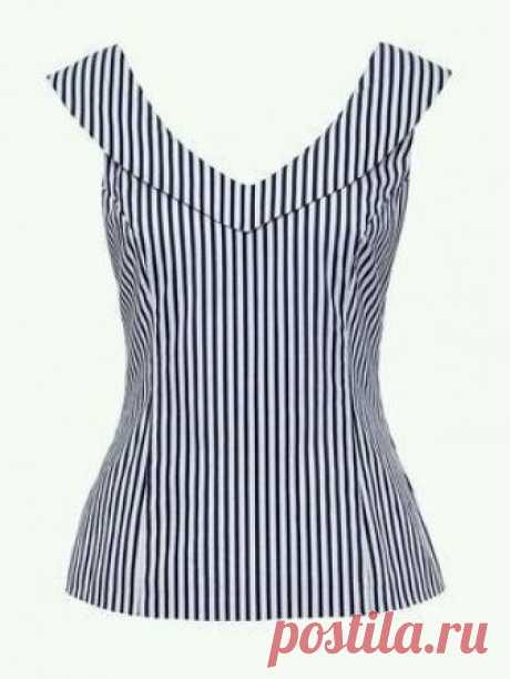 Blusa gola moldura - DIY - molde, corte e costura - Marlene Mukai