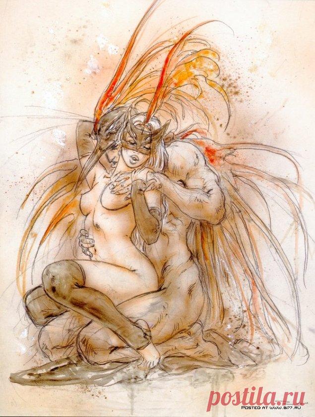 Эскизы Luis Royo.18+ - Блог о Женской красоте и о Мастерах, профессионалах своего дела фотографах и художниках.