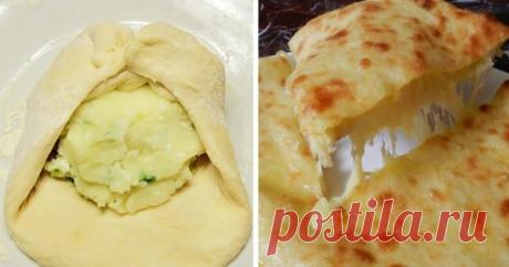 Главное — тонко их раскатать: ароматные грузинские лепешки с картофелем и сыром. Начинка тает во рту! — Копилочка полезных советов