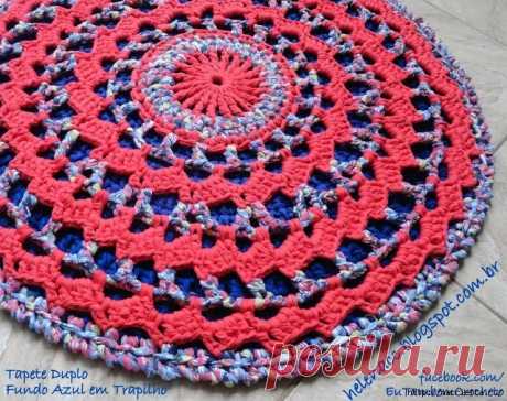 круглый коврик крючком - Google-Suche
