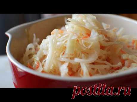 Остренькая маринованная (квашеная капуста) отличная закуска