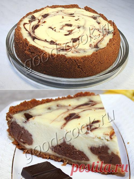 Хорошая кухня - чизкейк &quot;Шоколадные острова&quot;. Кулинарная книга рецептов. Салаты, выпечка.